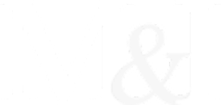 Logotipo da M&I Caldeiraria em branco