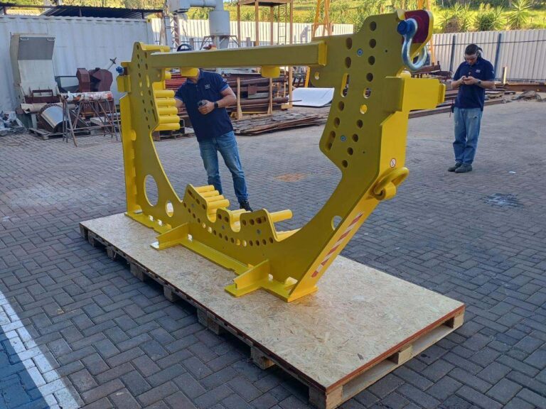 Frame de transporte para pás eólicas fabricado pela M&I