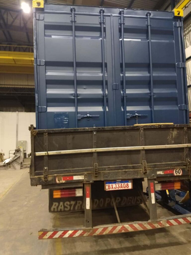 Contêiner de ferramentas para operações eólicas fabricado pela M&I