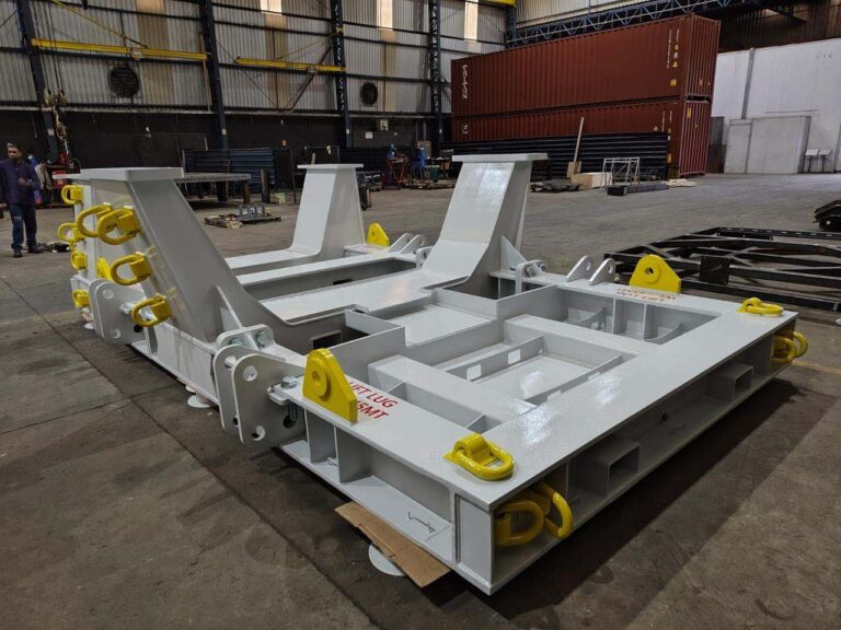 Frame de transporte para drivetrain eólico fabricado pela M&I