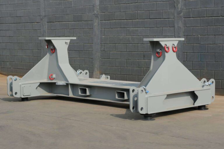 Frame de transporte para drivetrain eólico fabricado pela M&I