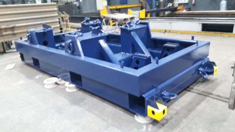 Frame de transporte para gearbox eólica fabricado pela M&I