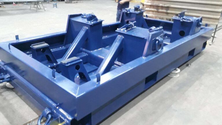 Frame de transporte para gearbox eólica fabricado pela M&I