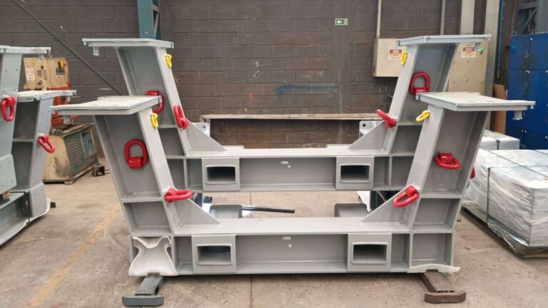 Frame de transporte para main shaft fabricado pela M&I